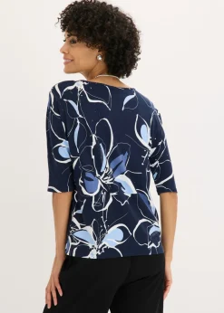 Camiseta con estampado de flores