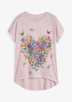 Camiseta con estampado de mariposa