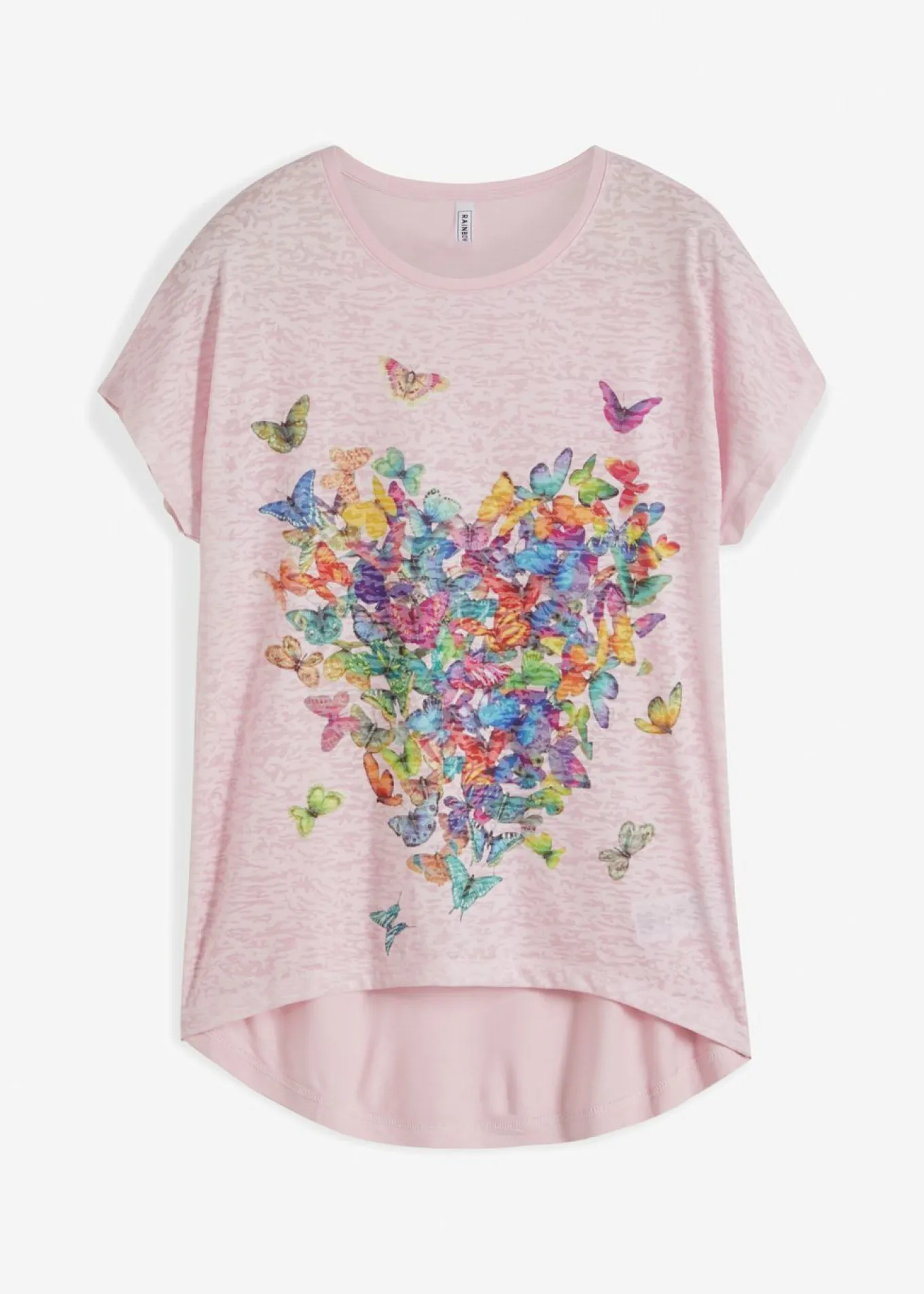 Camiseta con estampado de mariposa