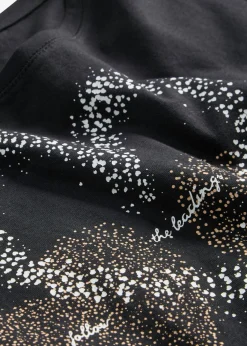 Camiseta con estampado de corazón de algodón orgánico