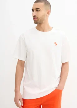Camiseta con estampado en la parte posterior y corte holgado