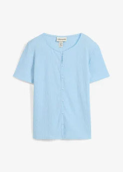 Camiseta con estructura y botones