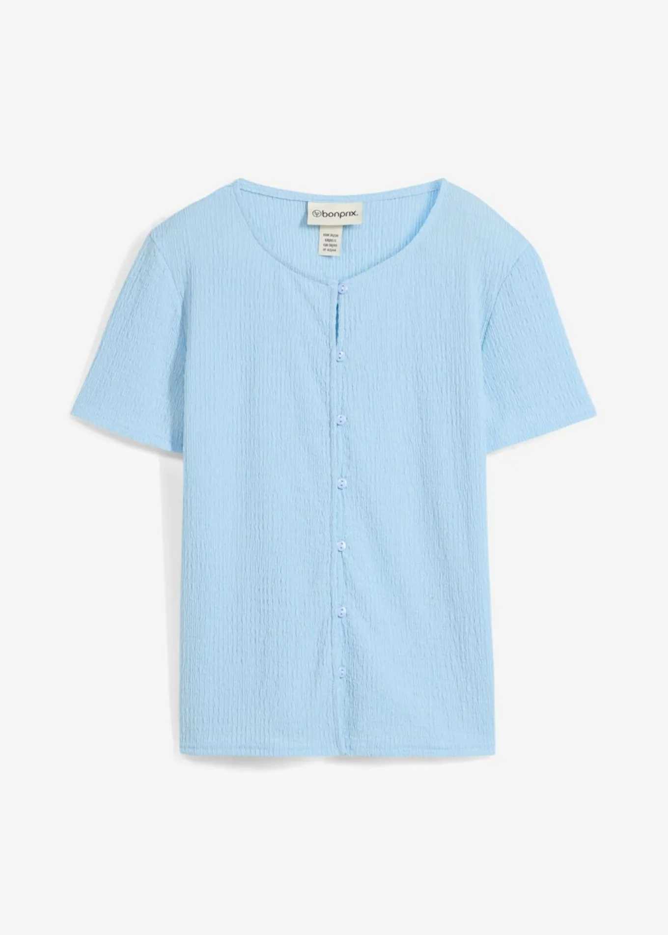 Camiseta con estructura y botones