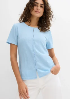 Camiseta con estructura y botones
