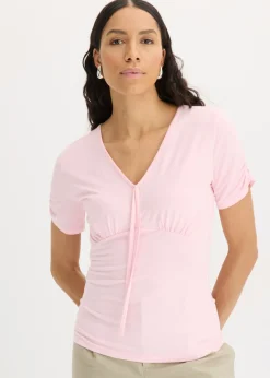 Camiseta con fruncido