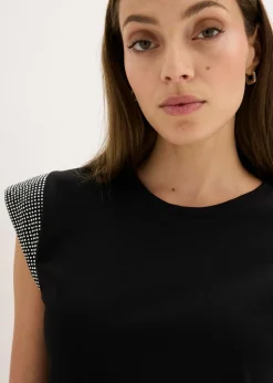 Camiseta con hombreras
