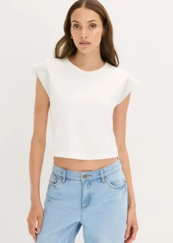 Camiseta con hombreras