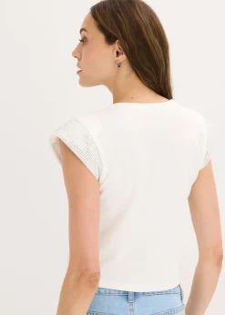 Camiseta con hombreras