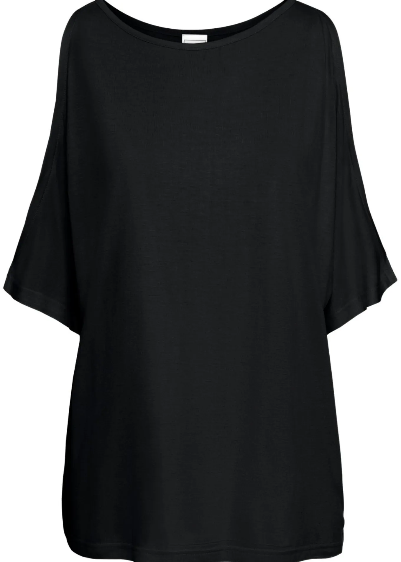 Camiseta con hombros al descubierto de viscosa