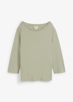 Camiseta con hombros descubiertos de suave mezcla de modal