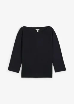 Camiseta con hombros descubiertos de suave mezcla de modal