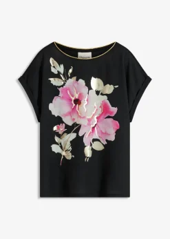 Camiseta con inserto de malla