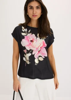 Camiseta con inserto de malla