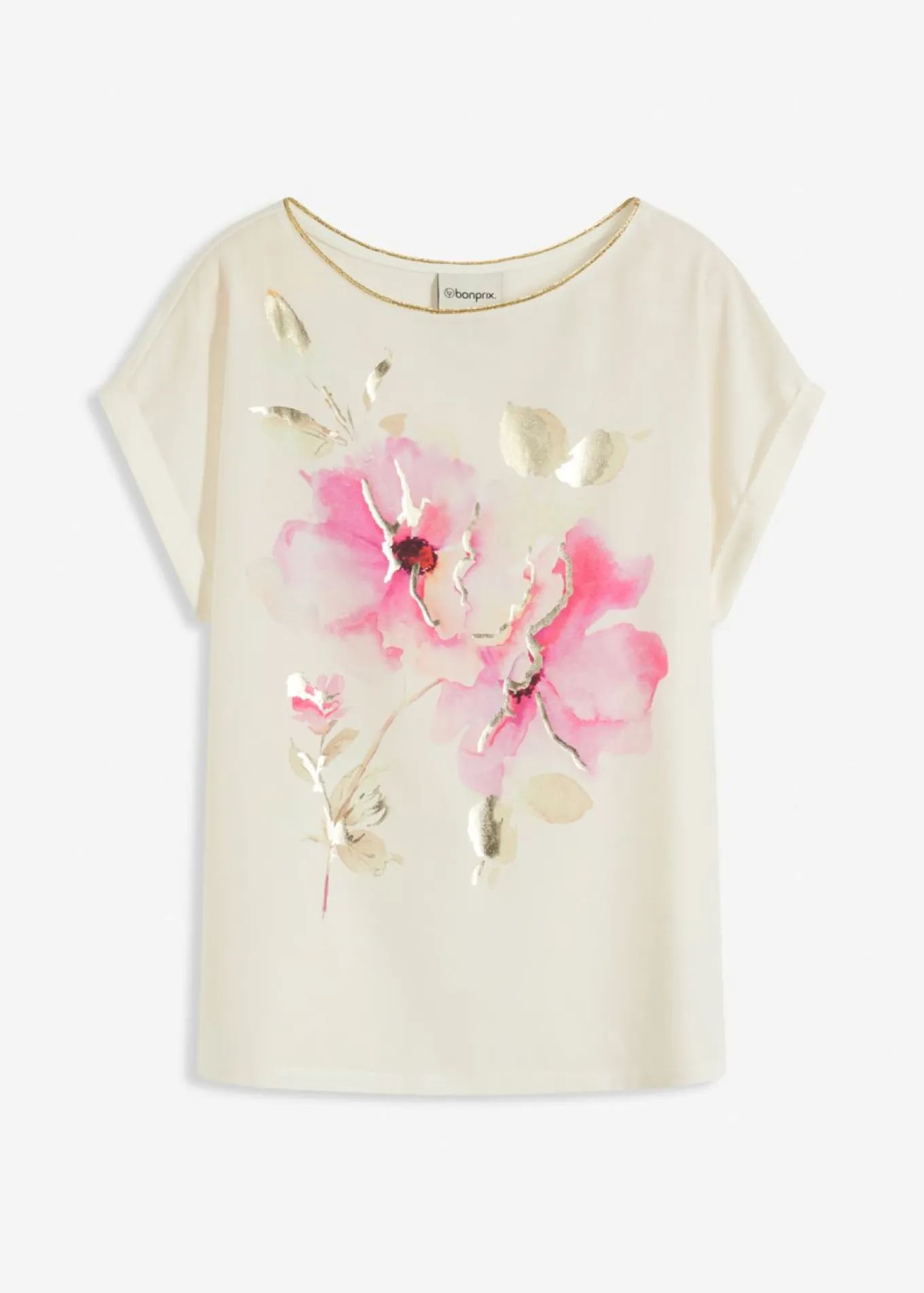 Camiseta con inserto de malla