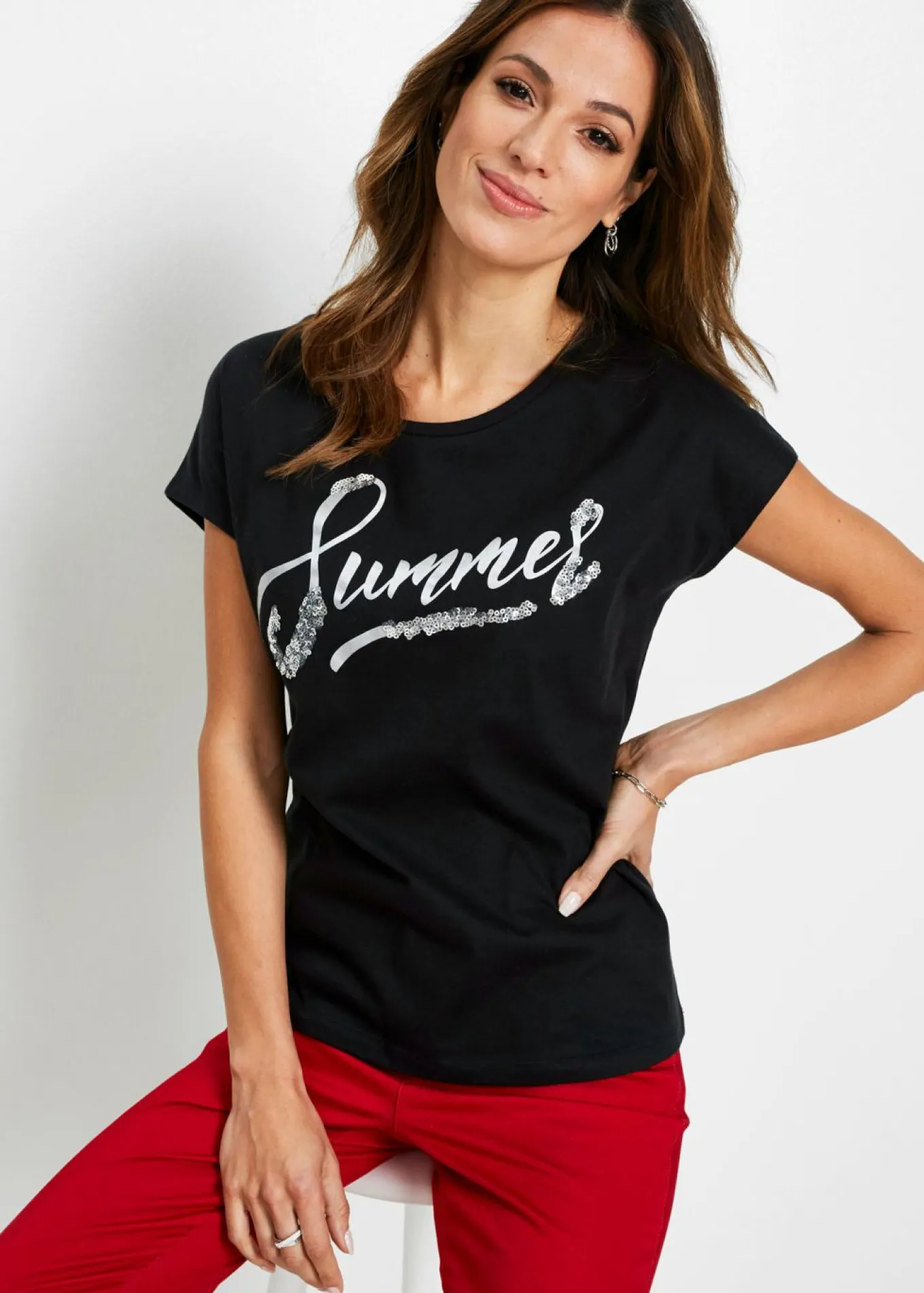 Camiseta con lentejuelas