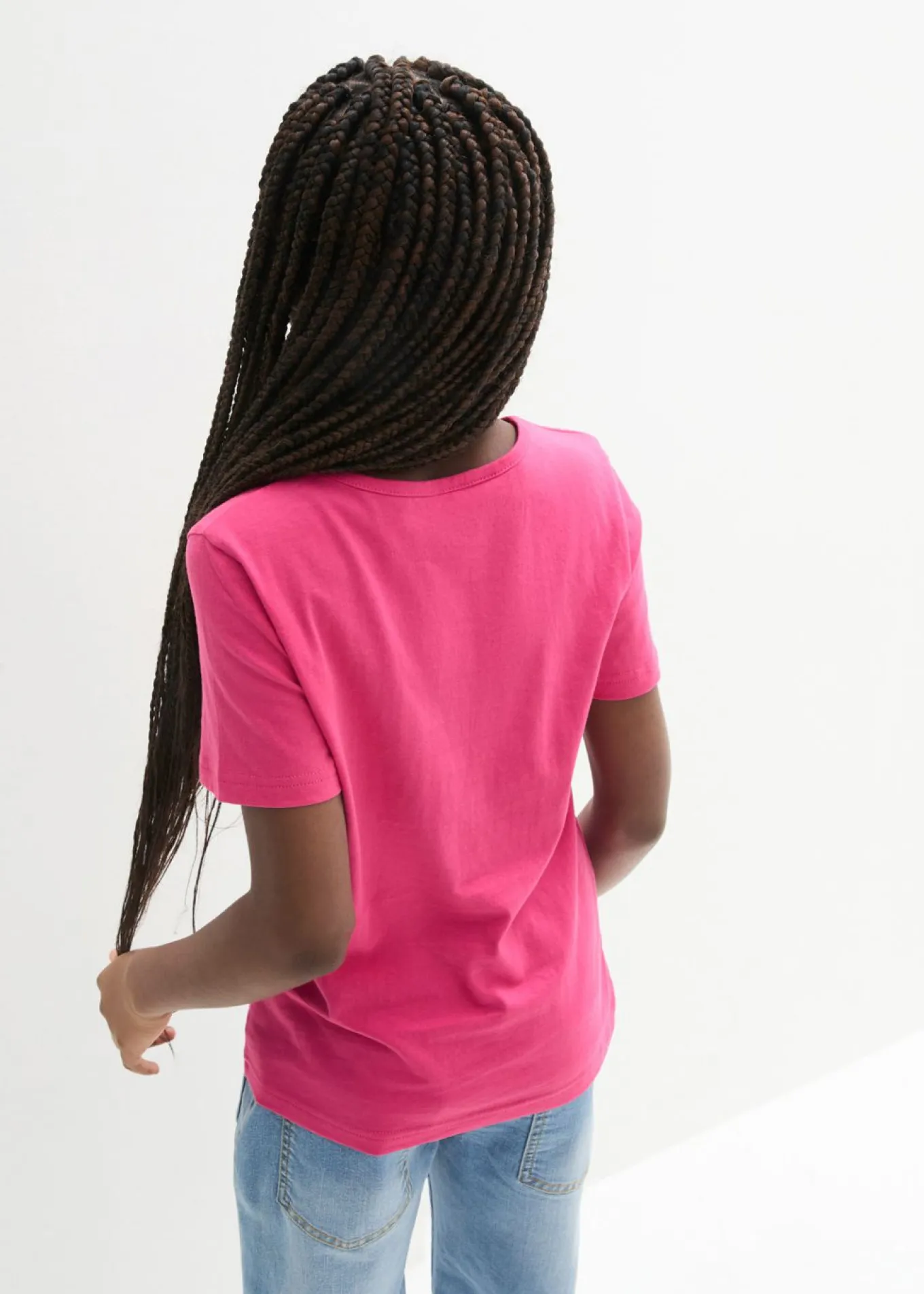 Camiseta con lentejuelas que cambian de color para niñas de algodón orgánico