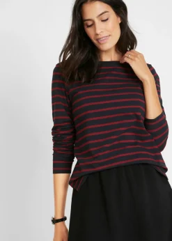 Camiseta con manga larga y escote barco (2 unidades)