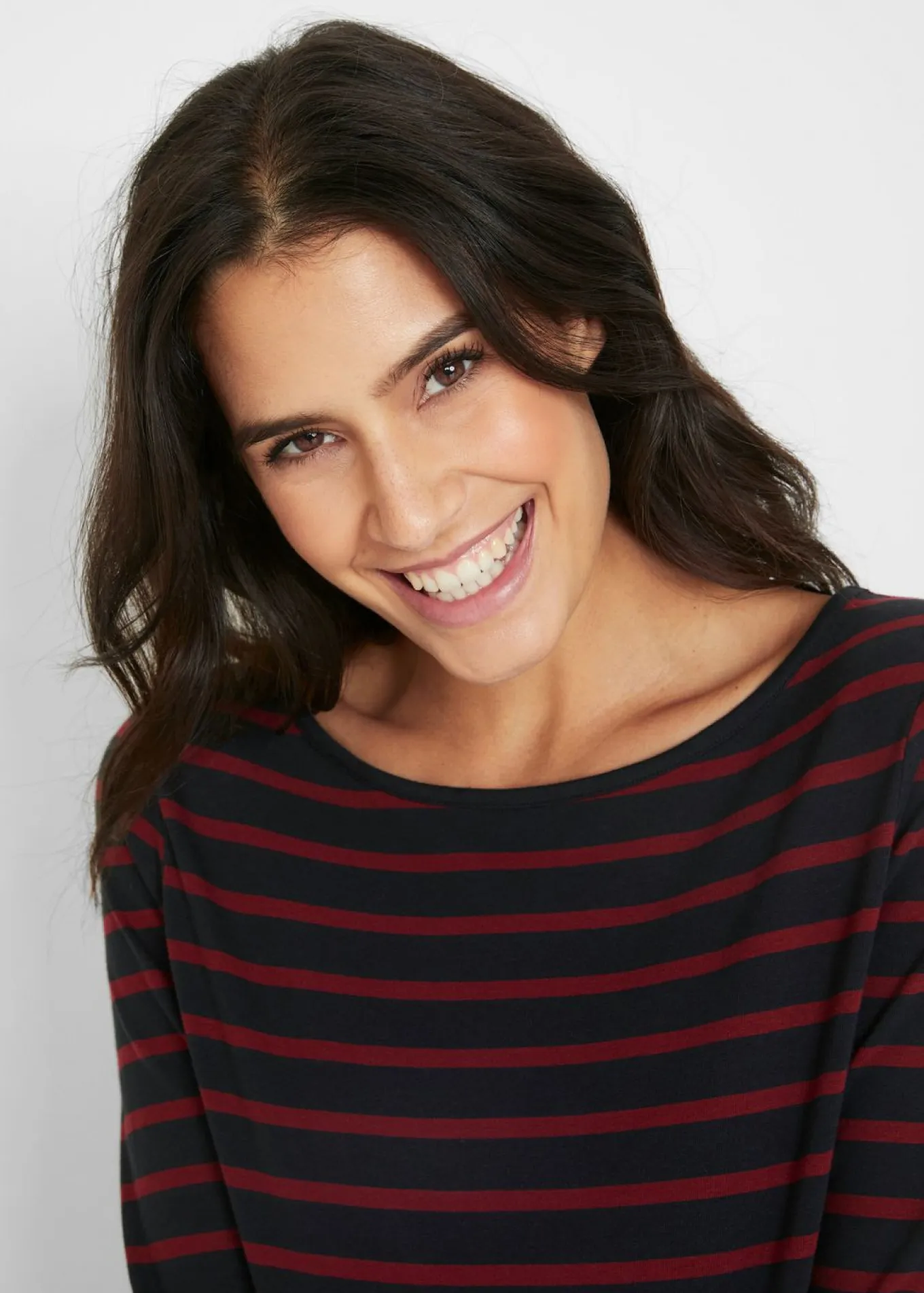 Camiseta con manga larga y escote barco (2 unidades)