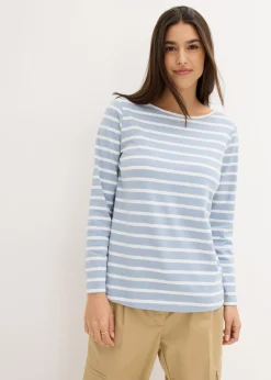 Camiseta con manga larga y escote barco (2 unidades)