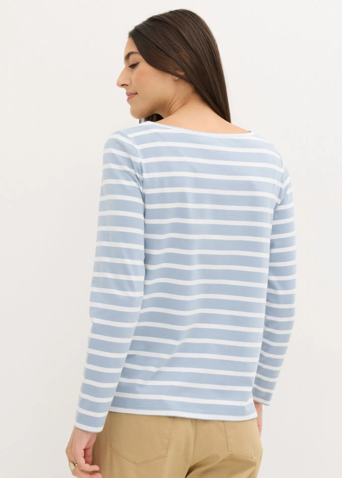 Camiseta con manga larga y escote barco (2 unidades)