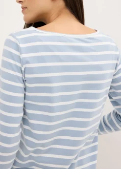 Camiseta con manga larga y escote barco (2 unidades)