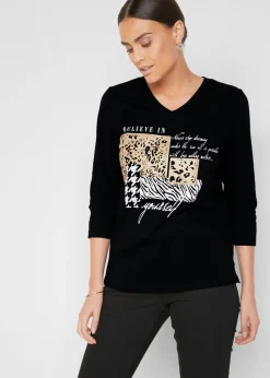 Camiseta con mangas 3/4