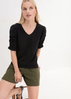 Camiseta con mangas abullonadas