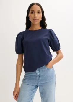 Camiseta con mangas abullonadas