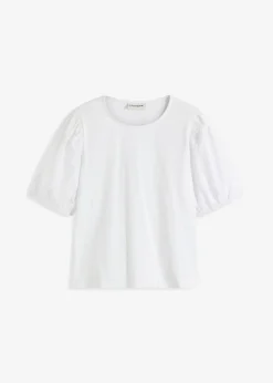 Camiseta con mangas abullonadas