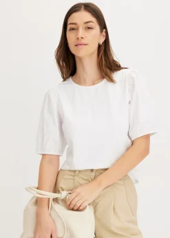 Camiseta con mangas abullonadas