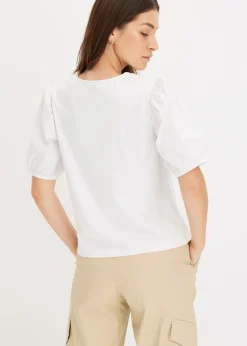 Camiseta con mangas abullonadas
