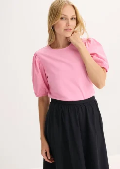 Camiseta con mangas abullonadas