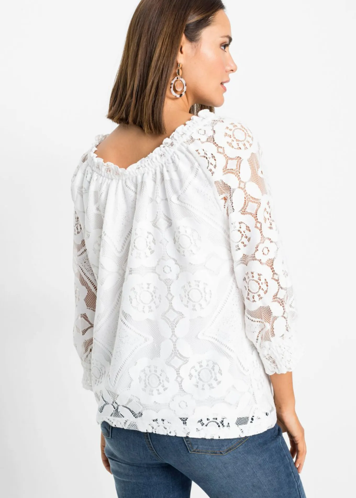 Camiseta con mangas abullonadas