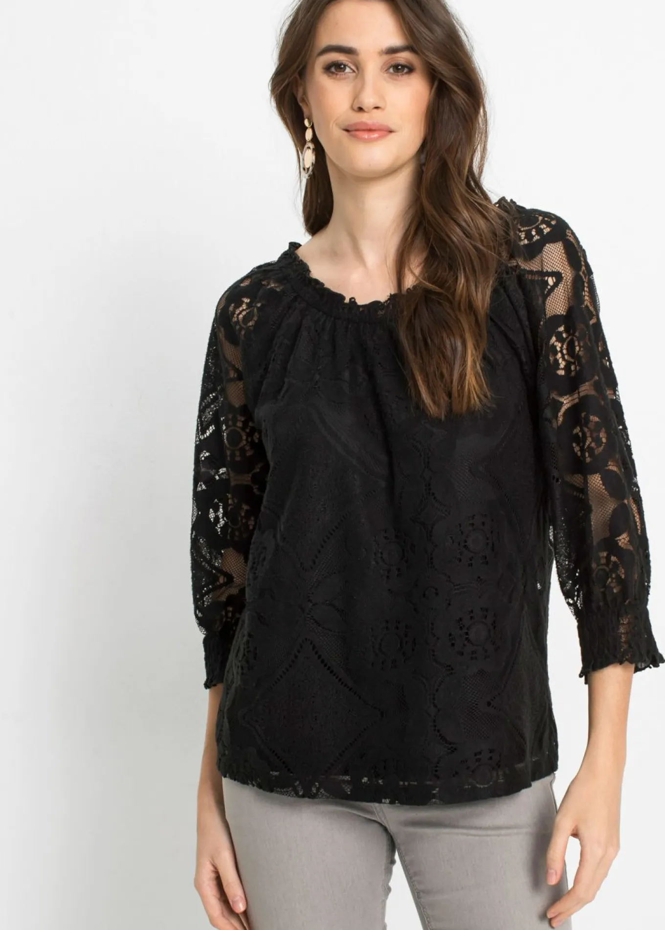 Camiseta con mangas abullonadas
