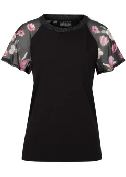 Camiseta con mangas de gasa