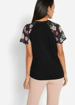 Camiseta con mangas de gasa