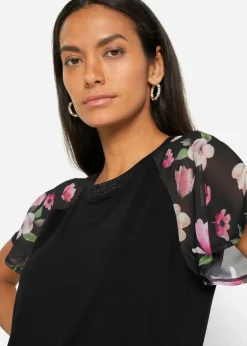 Camiseta con mangas de gasa