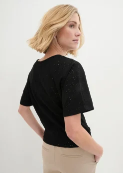 Camiseta con mangas de murciélago