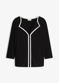 Camiseta con panel en contraste