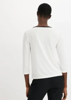 Camiseta con panel en contraste