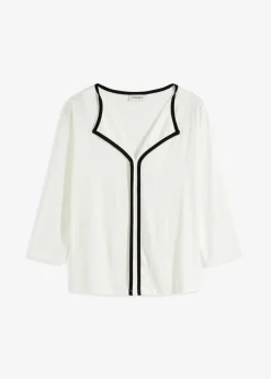 Camiseta con panel en contraste