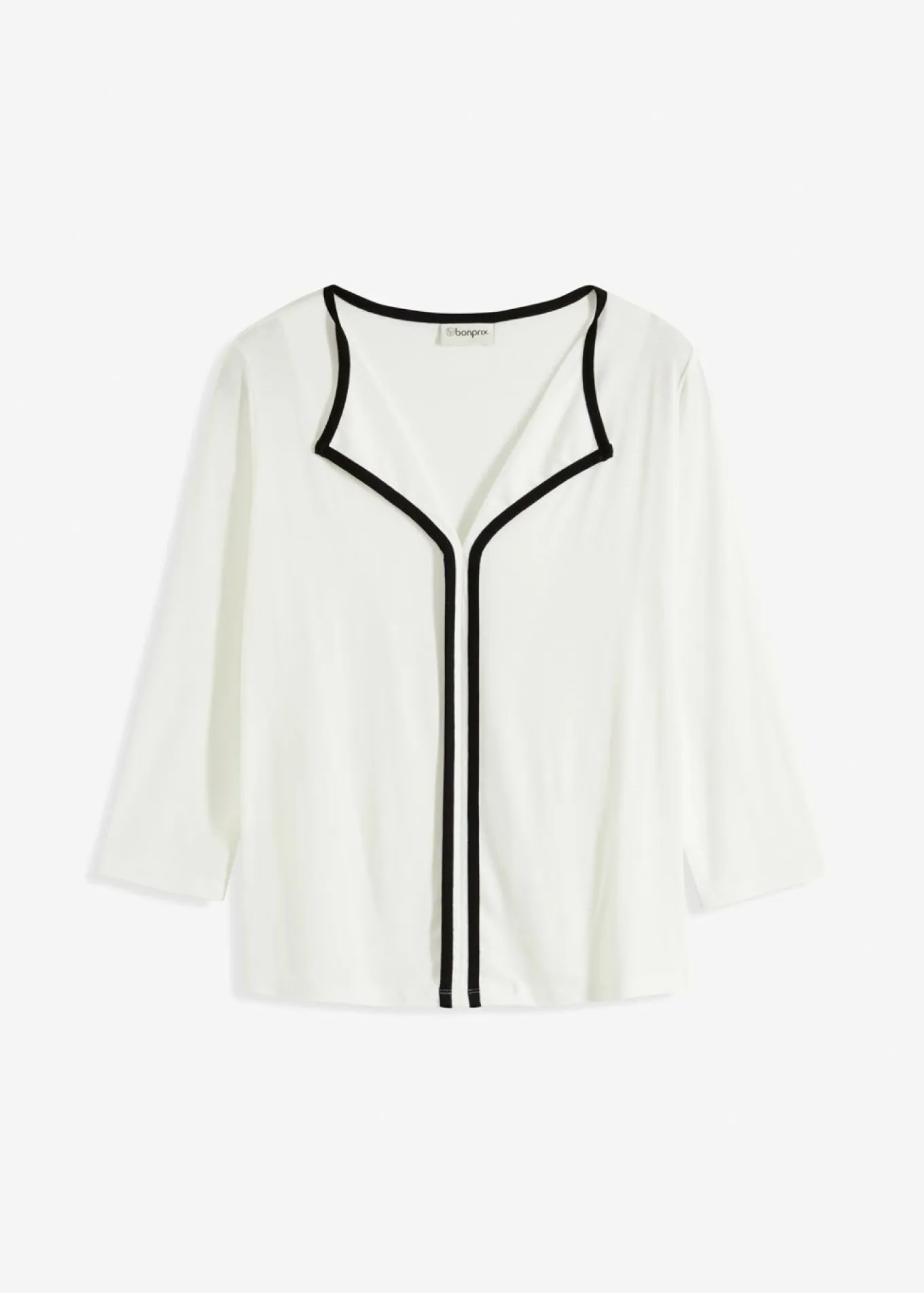 Camiseta con panel en contraste