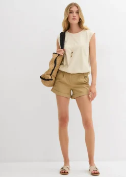 Camiseta con puños elásticos