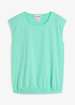 Camiseta con puños elásticos