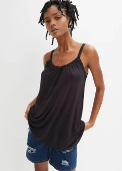 Camiseta con ribete de encaje