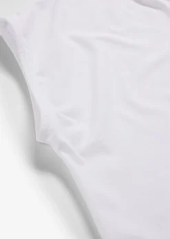 Camiseta con ribete de satén