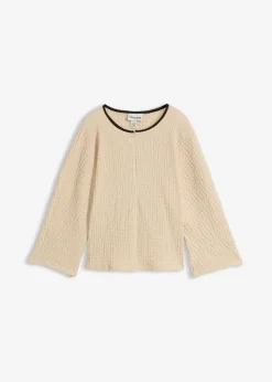 Camiseta con ribete en contraste
