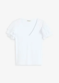 Camiseta con volantes