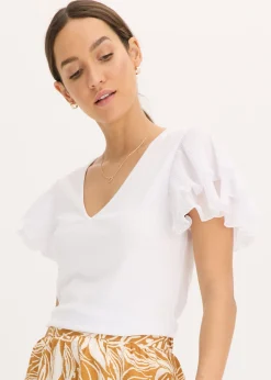 Camiseta con volantes