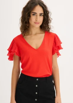 Camiseta con volantes